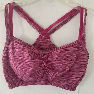 Athleta Womens Sports Bra sz M  Pink
